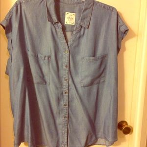 Jean blouse blue