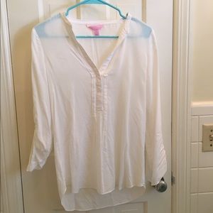 Lilly Pulitzer White Blouse