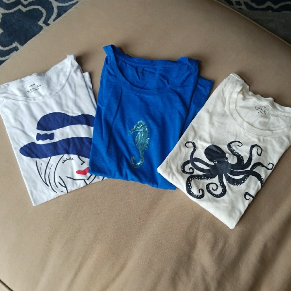 **SOLD** Jcrew collector tees bundle of 4