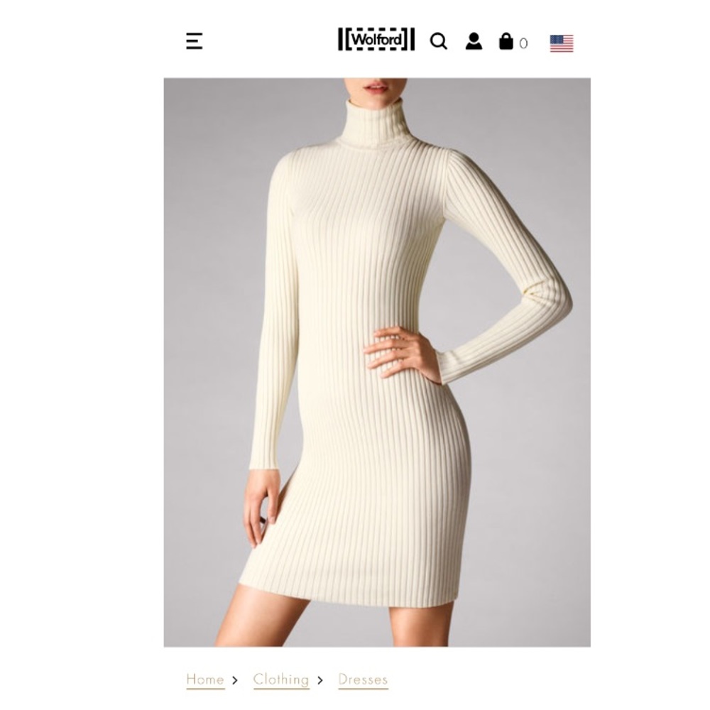 Ecrue colored Merino Rib Dress