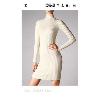 Ecrue colored Merino Rib Dress