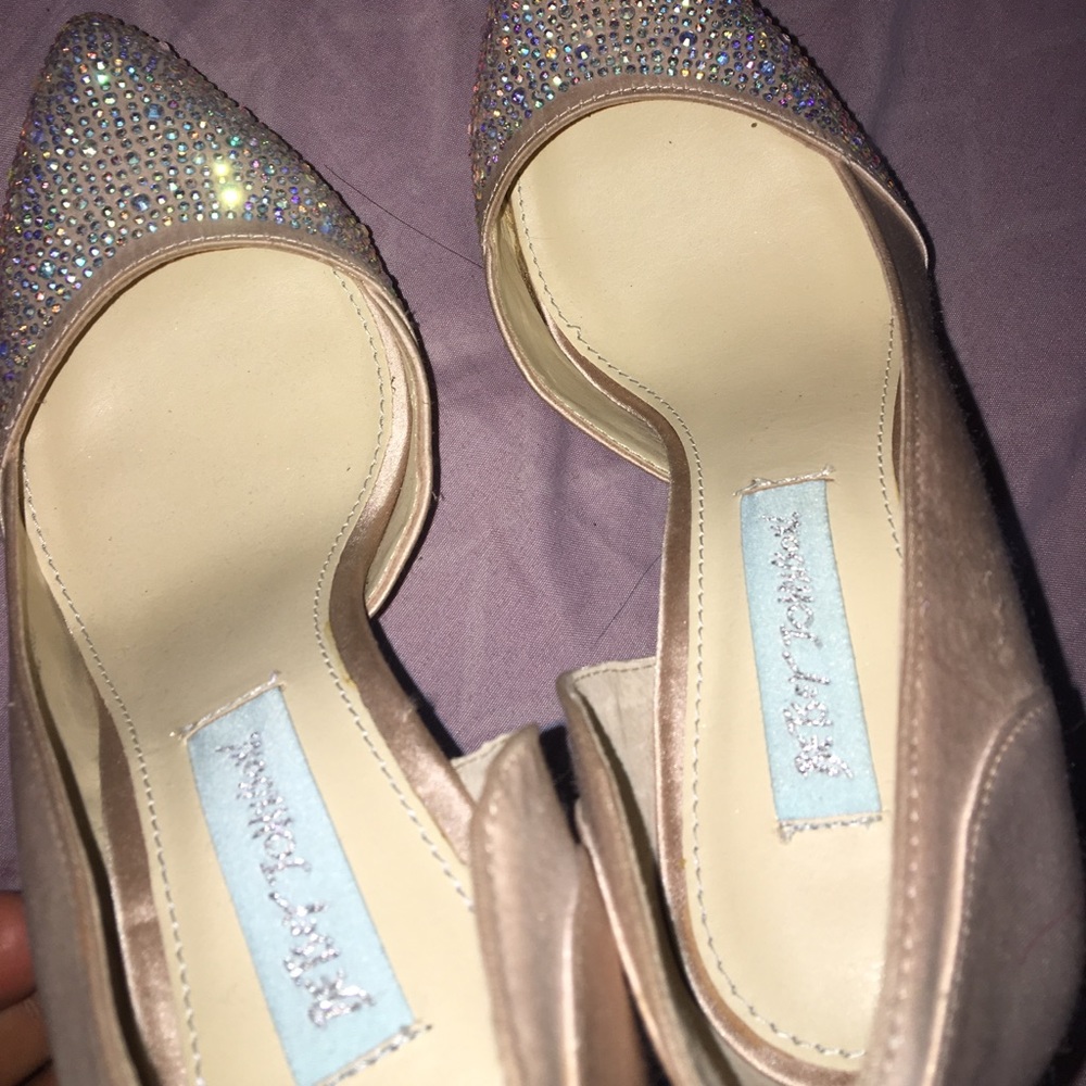 Betsy Johnson crystal pumps