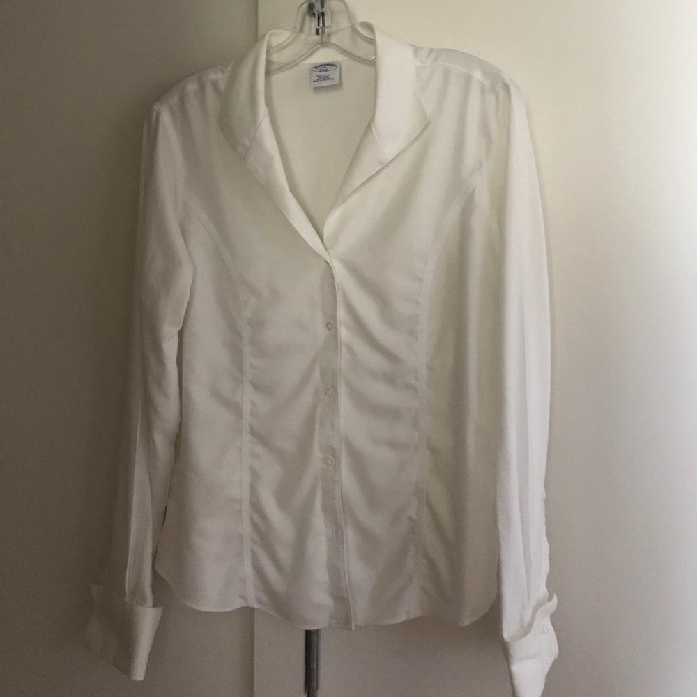 Brooks Brothers White, Semi-Fitted button down