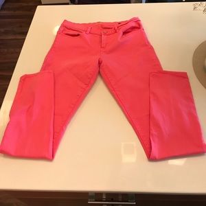 Pink skinny jeans!