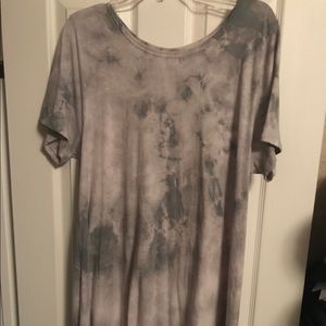 LuLaRoe XL Carly gray tie dye EUC- worn once
