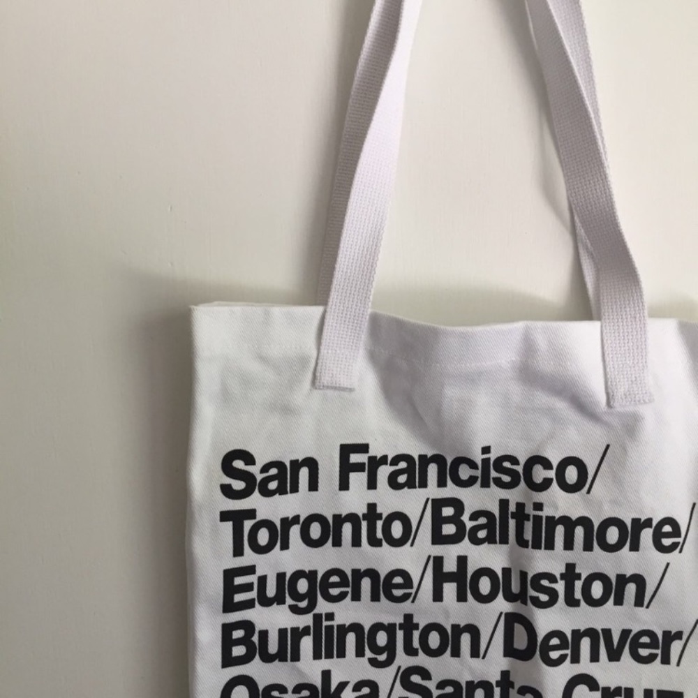 NWT American Apparel Canvas Cities Tote