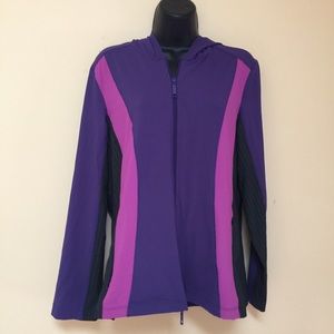 SOMA Tranqulity Pink Purple Grey Full Zip Jacket