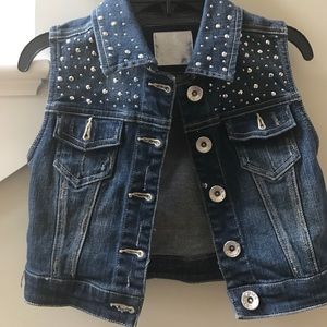 Girls Justice denim vest