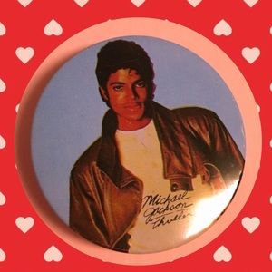 🌟VINTAGE 80s Michael Jackson Thriller pin