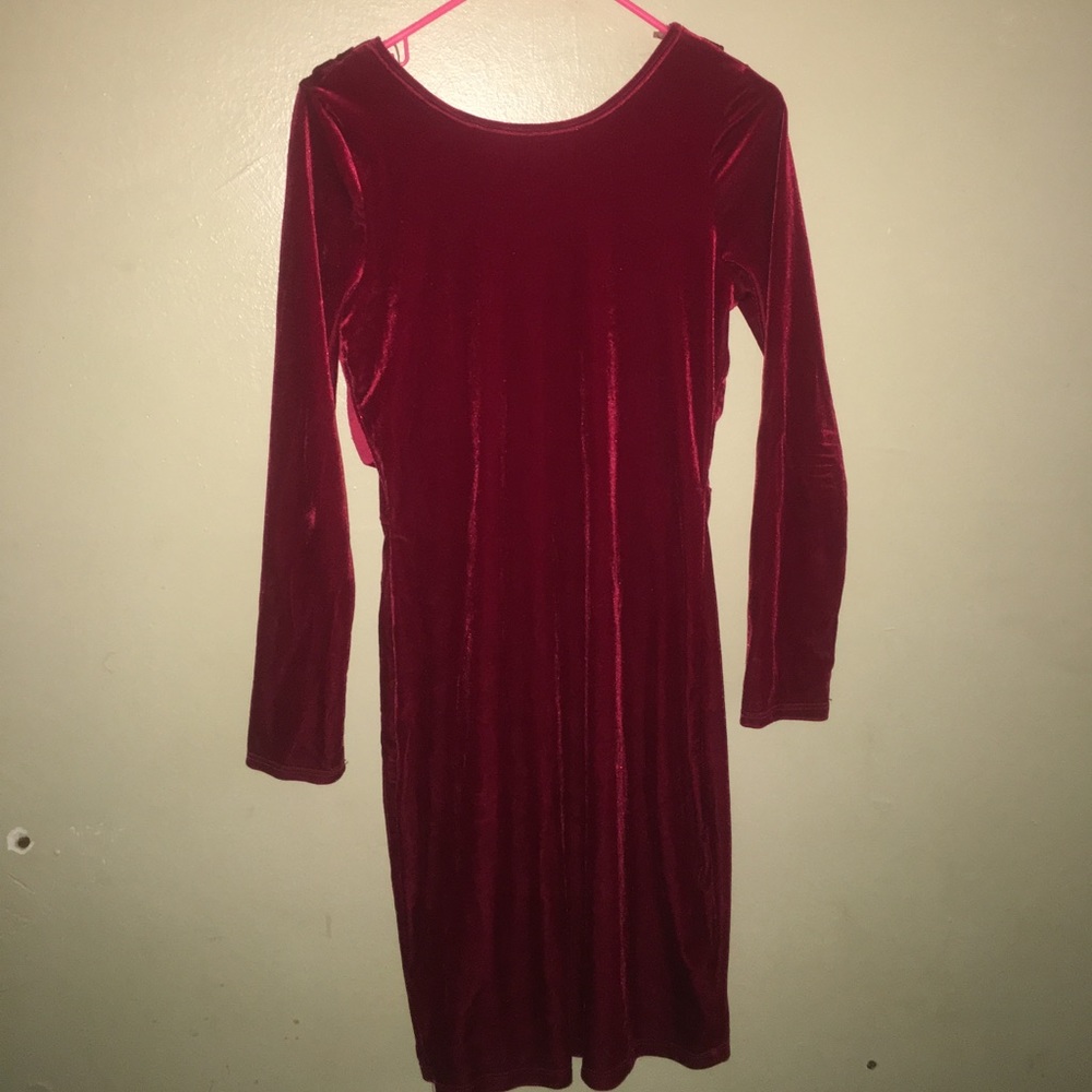 Red Velvet Mini Dress