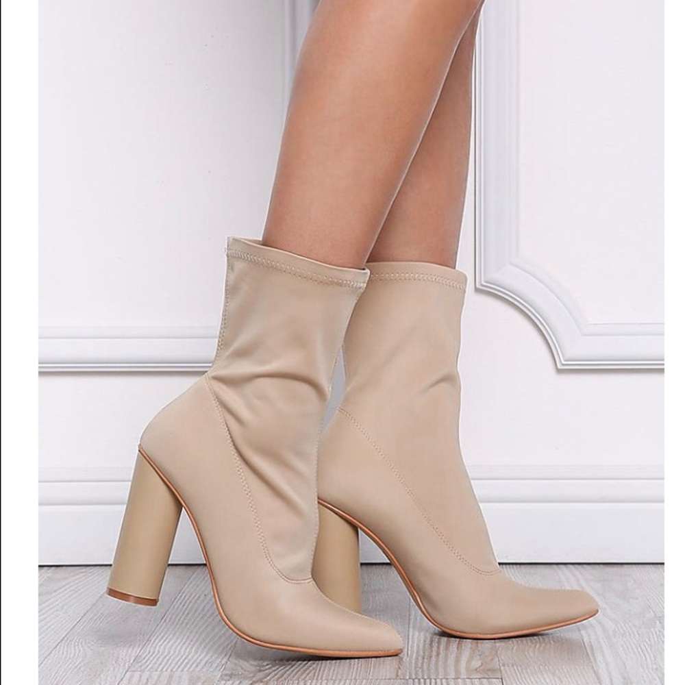 Nude Sock Boots