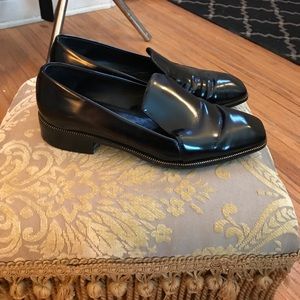 Zara patent leather loafer.