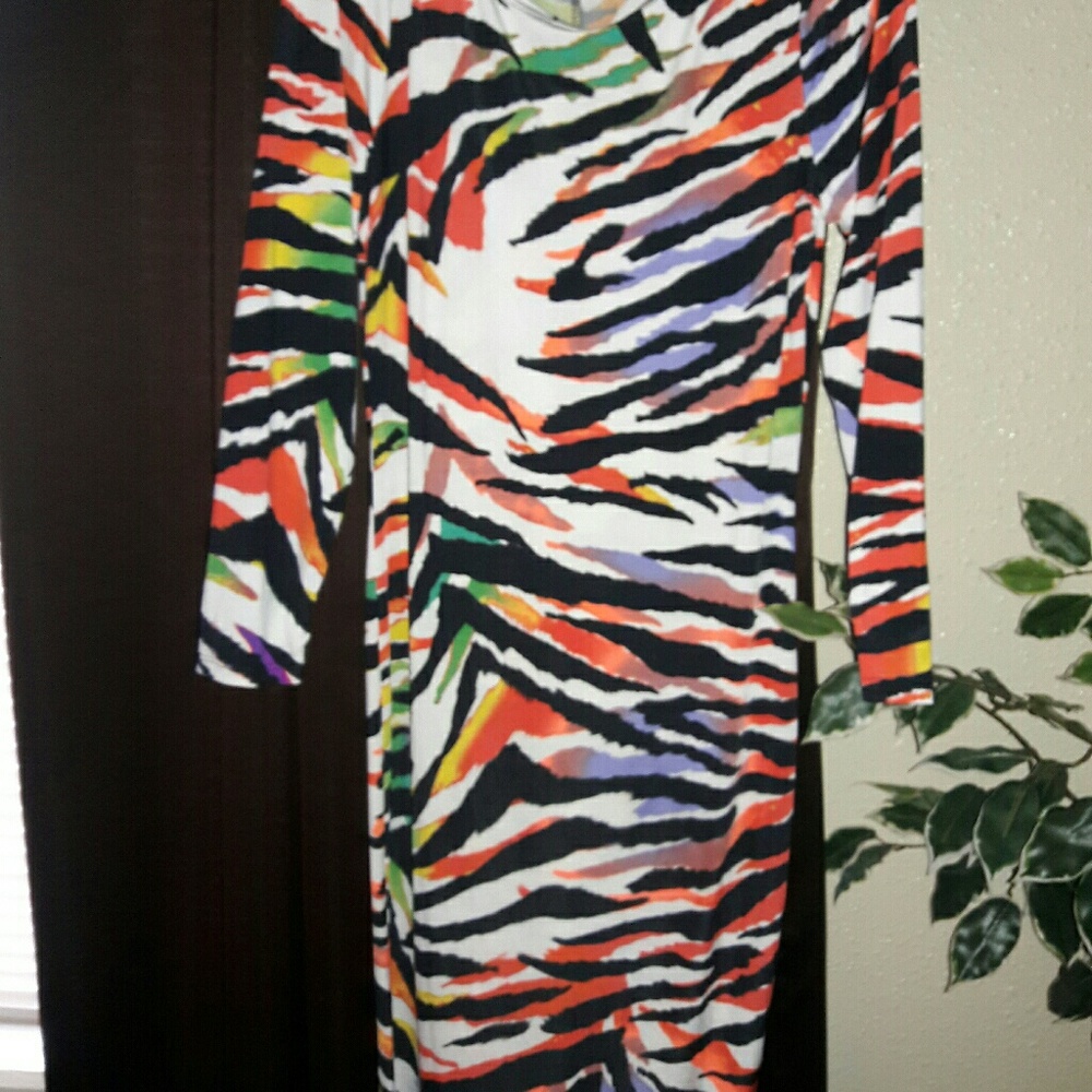 Multicolored  Stretchy Dress
