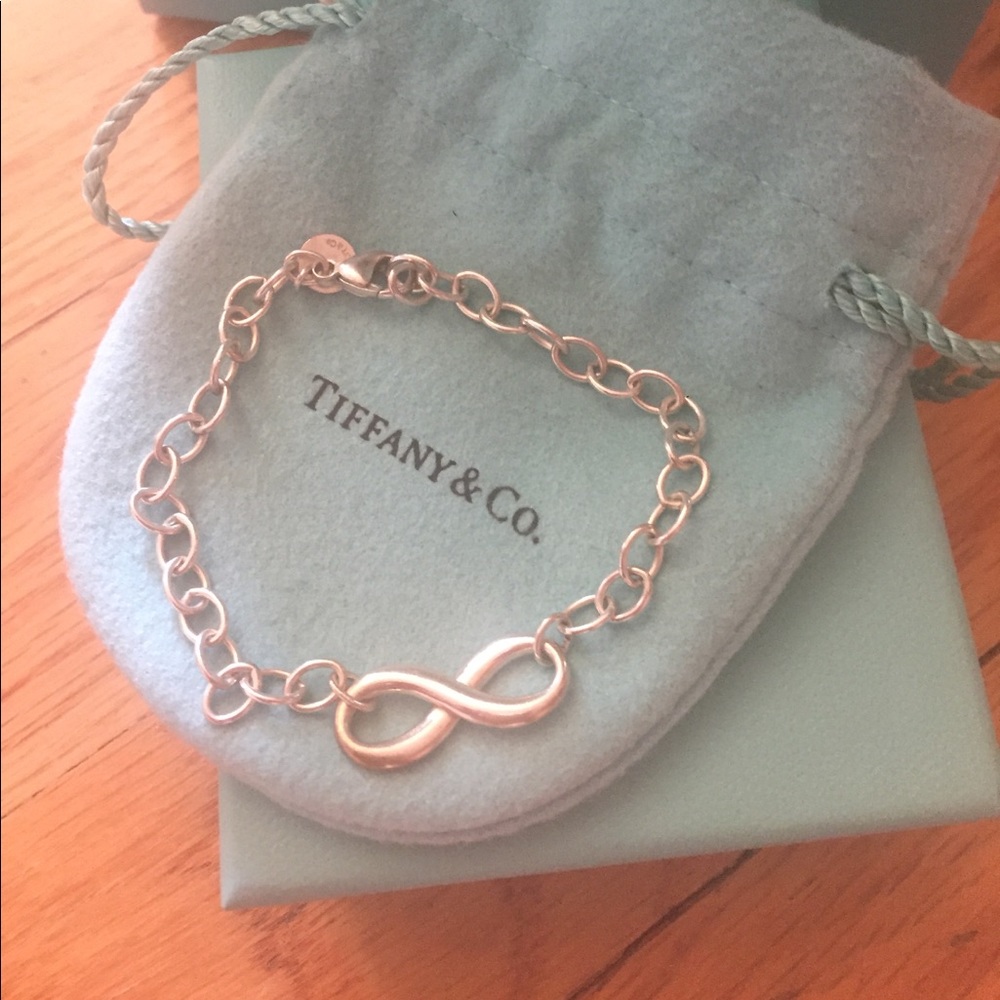 Tiffany sterling silver infinity bracelet