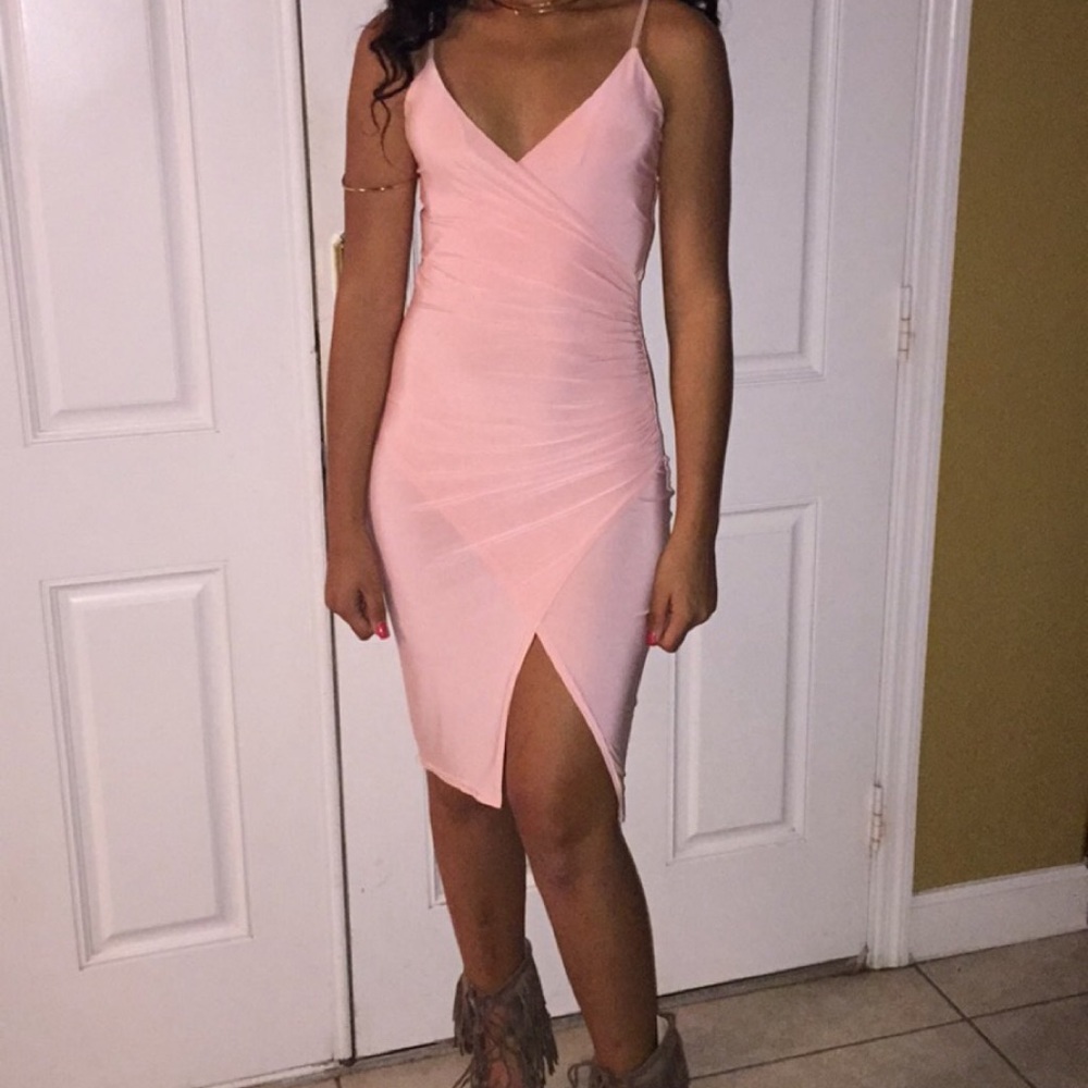Pink dress from missguided