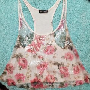 Cute floral tank top
