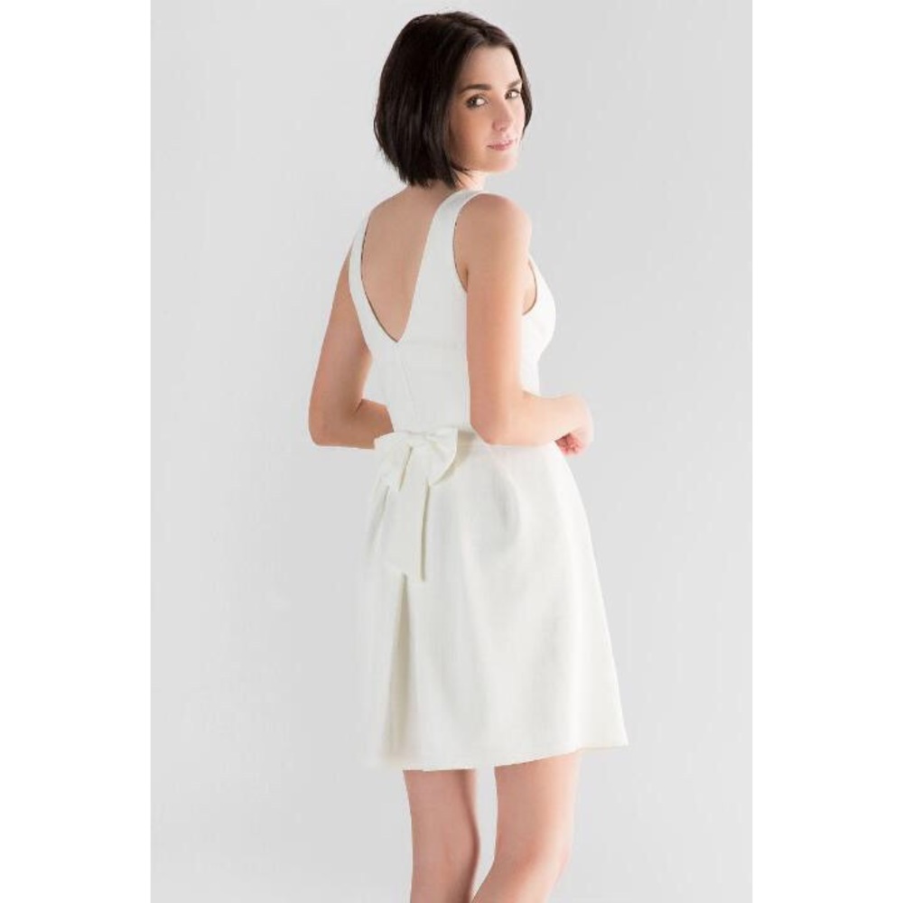 Francesca's Shyanne Embellished Bow Back Dress