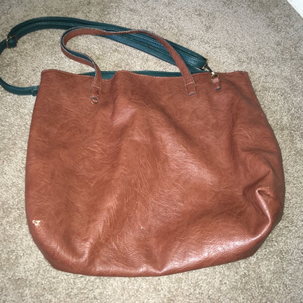 Reversible Tote Bag With Detachable Strap