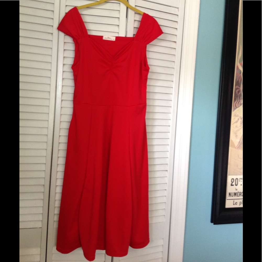 Sweetheart neck flair Dress