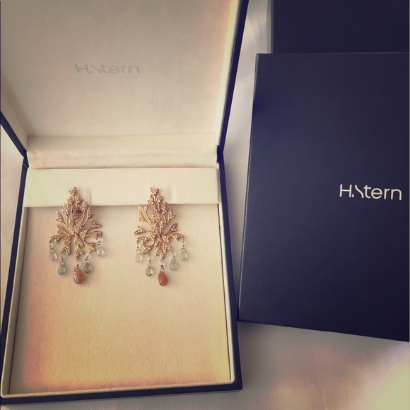 H. Stern Diamond 18K Earrings with Jemstones - Picture 2 of 3