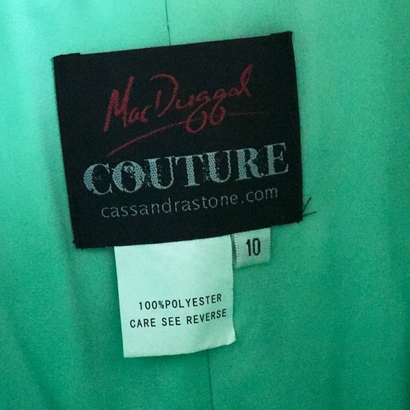 NWOT MacDuggal Couture Size 10 (Cut Small) - Picture 3 of 4