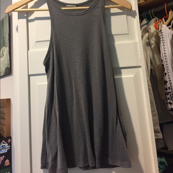 Free People Tops - Free People Long Beach Ribbed Tank Top