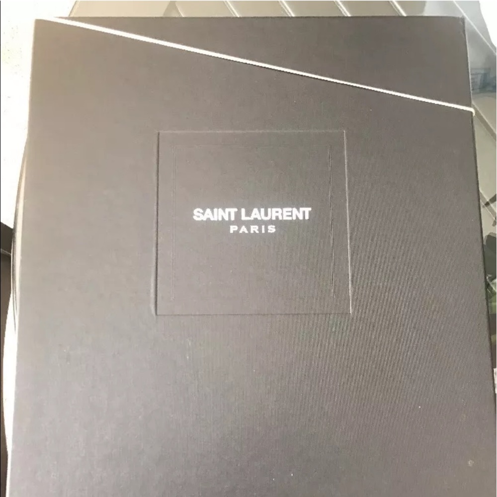 Saint Laurent Festival Studded Olive Boots Size 42 - Picture 5 of 6