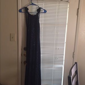 Formal blue lace dress