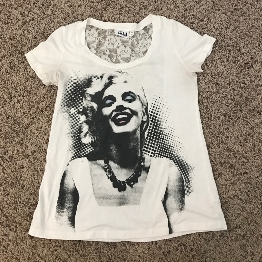 Marilyn Monroe Tee with Decorative back