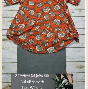 Small Perfect Tee with Medium Julia Dress