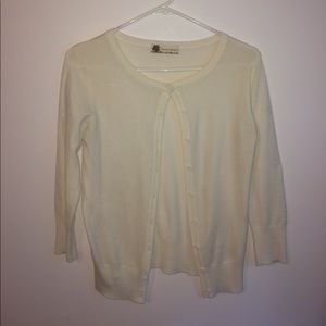 Cream Cardigan 3/4 sleeve button down