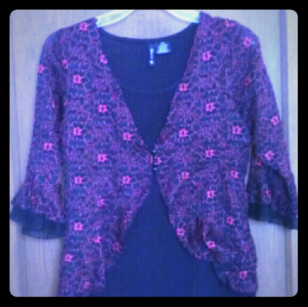 Last Chance New Directions Floral Twofer Top