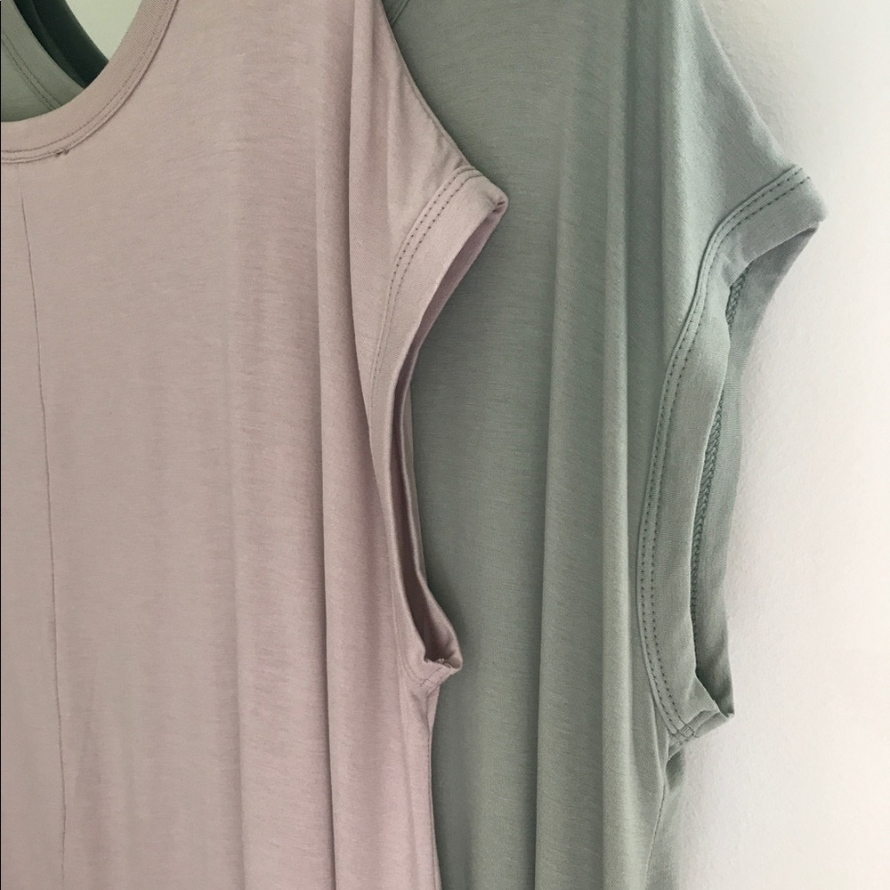 LAST - Dusty rose dolman cap sleeve top
