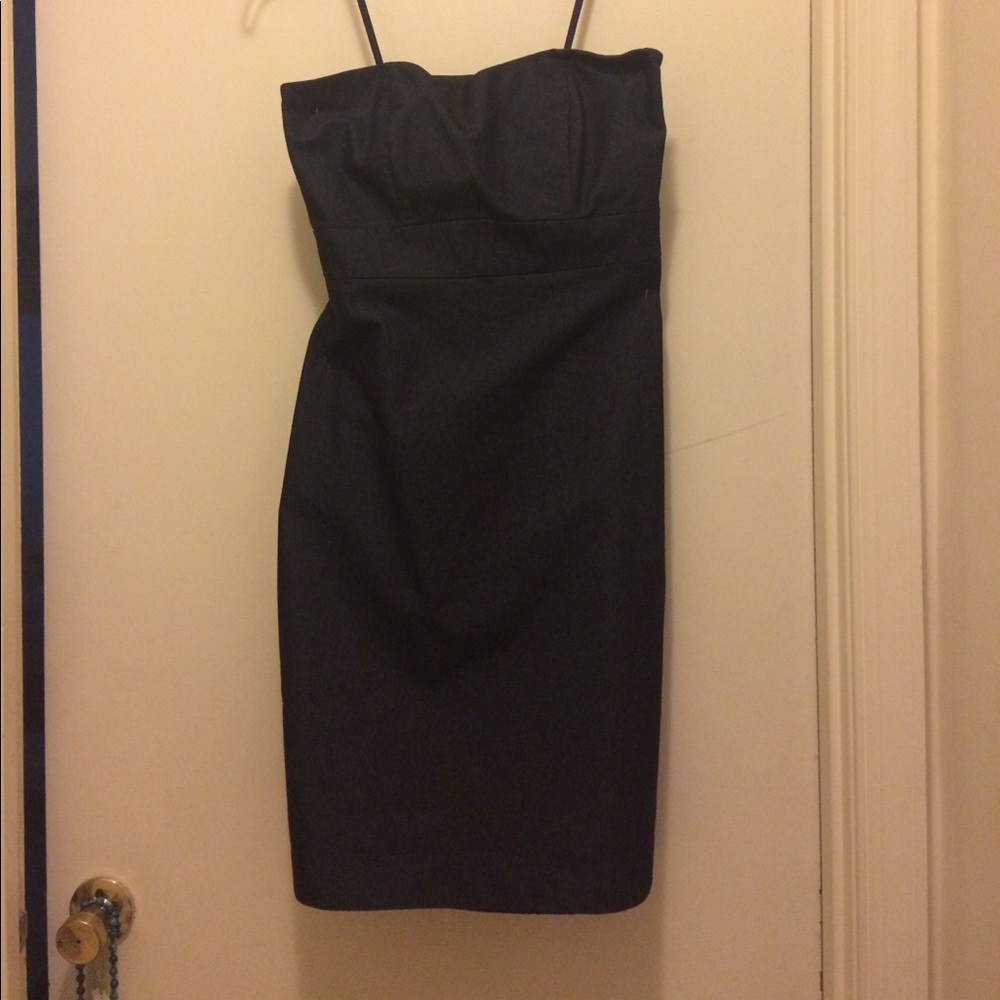 Dark blue jean dress