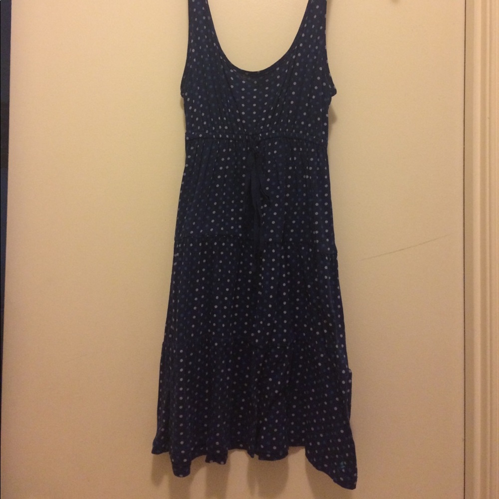 Aerie blue dress with polka dots