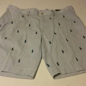 men's blue Ralph Lauren polo style shorts