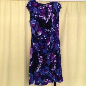 American living dress purple floral