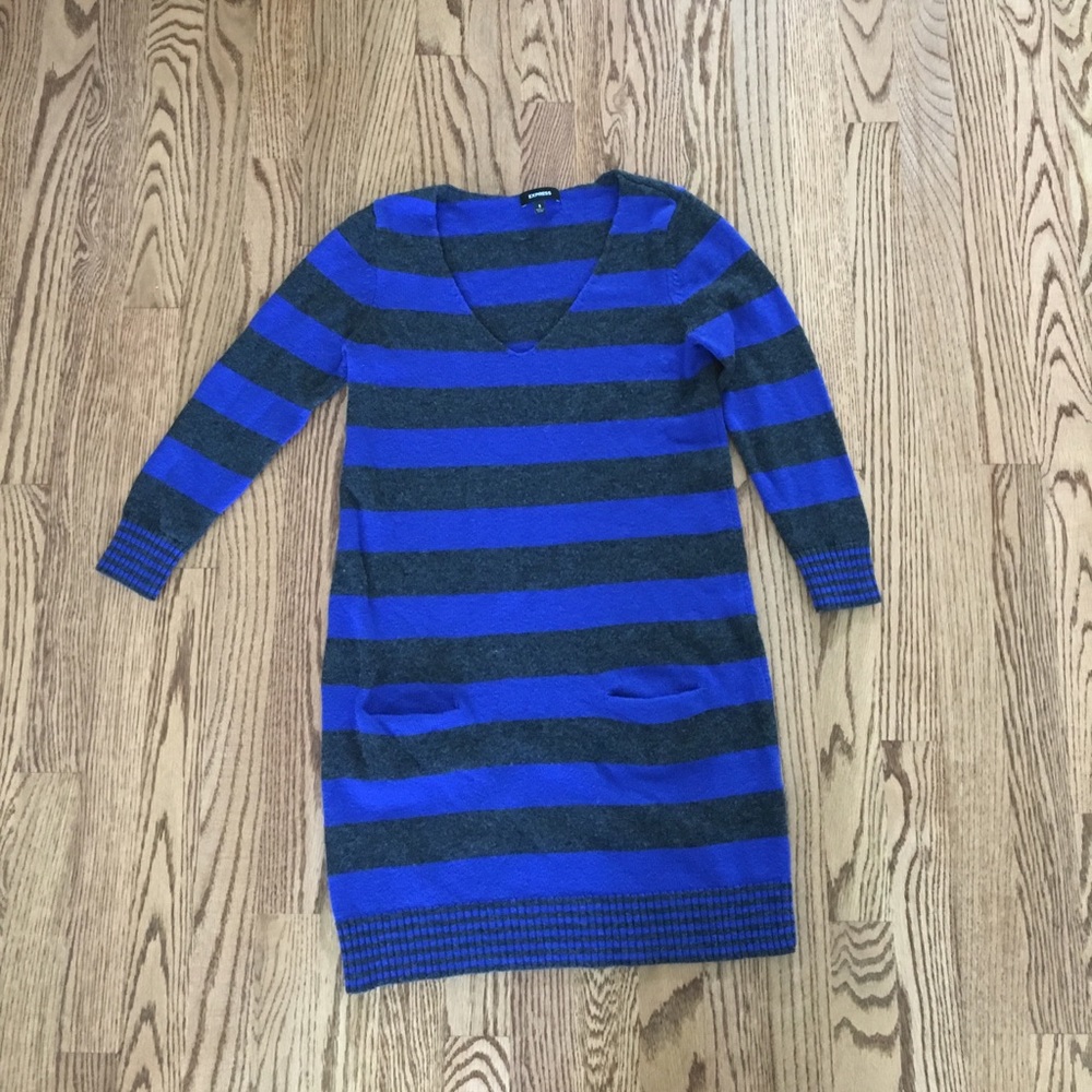 Express Striped Sweater Dress Size S