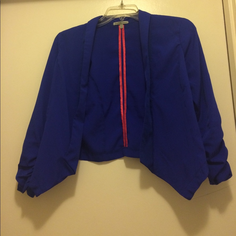 Brilliant blue blazer