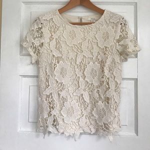 Floral lace top