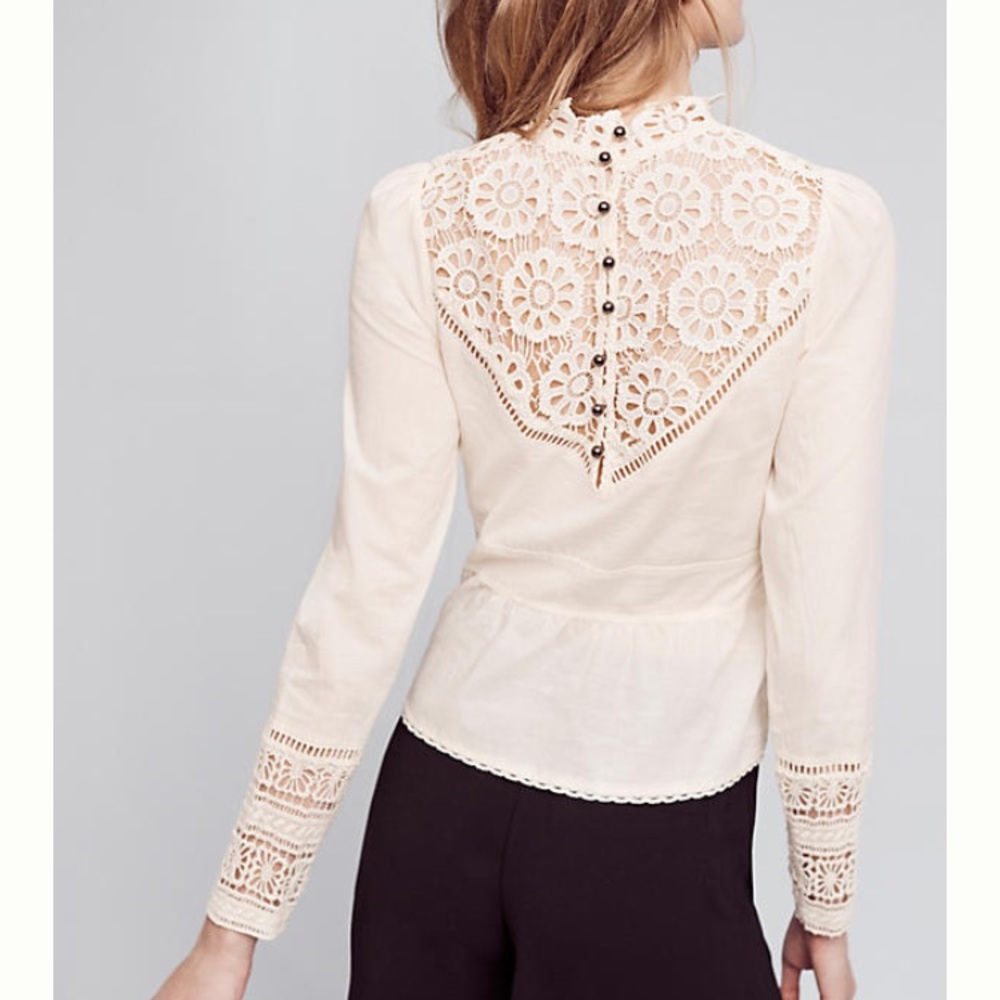 Tracy Reese Victorian Lace Top - Picture 2 of 8