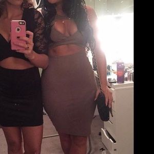 Tan (taupe) dress worn once