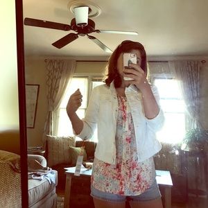 White Blue Jean Jacket.