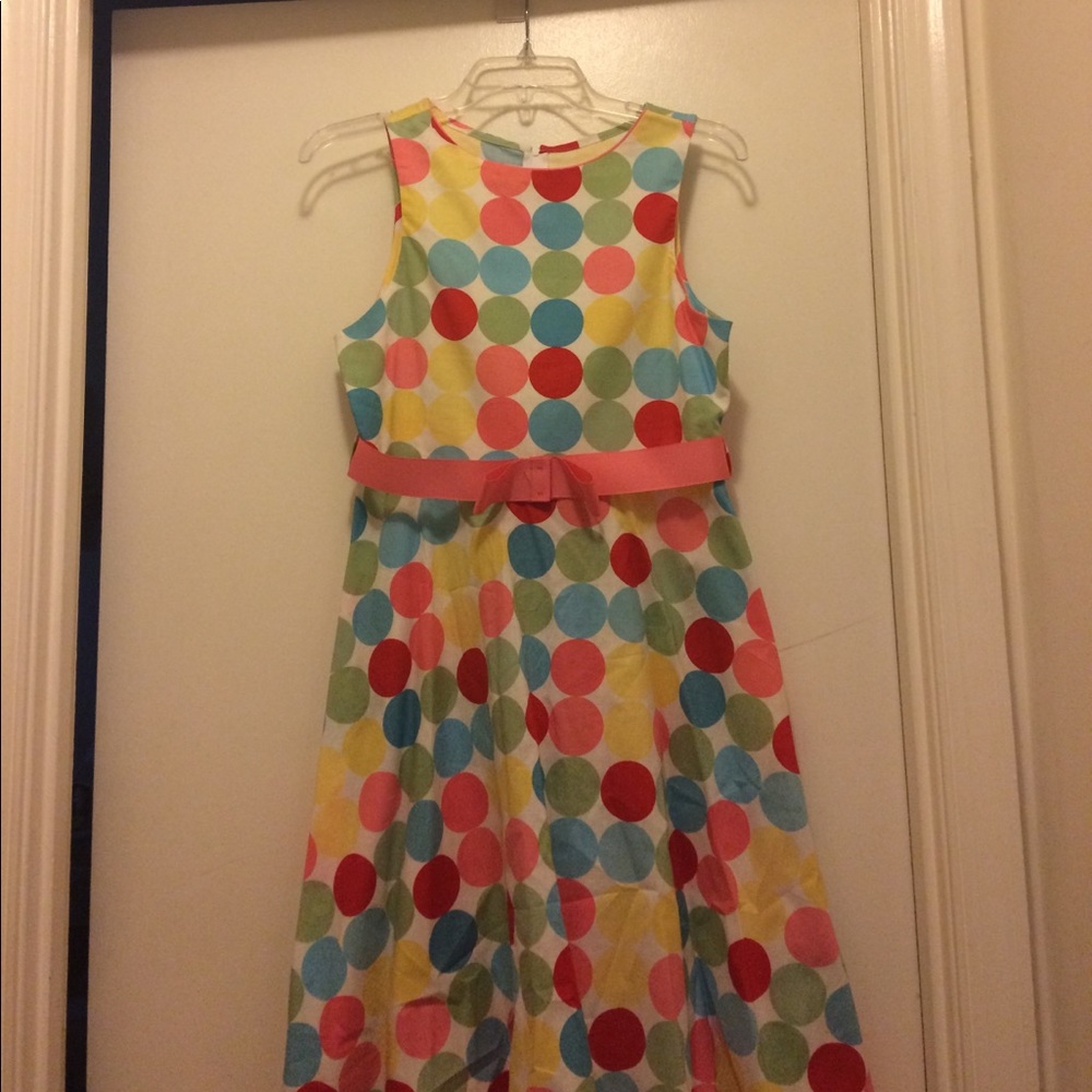 Very unique dress with polka dots