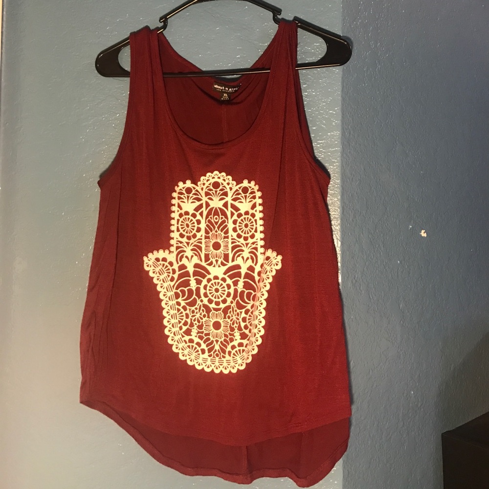 Maroon tank