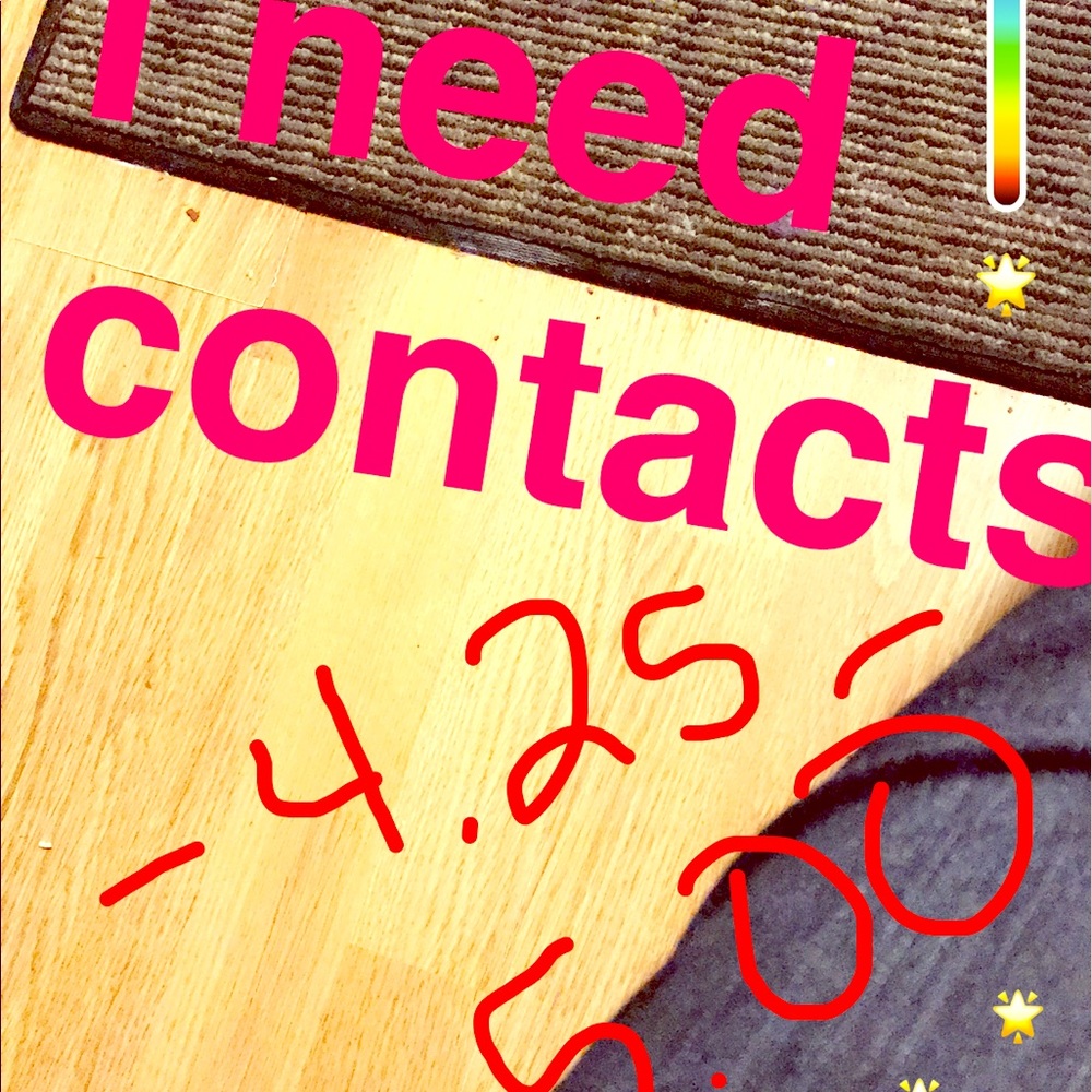 I need contacts-4.25-  -5.00
