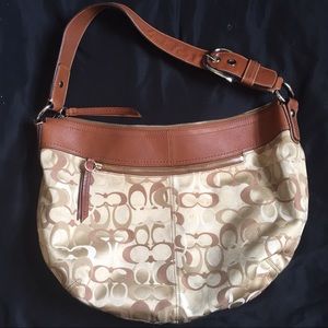 AUTHENTIC COACH Large pleated SHOULDER BAG