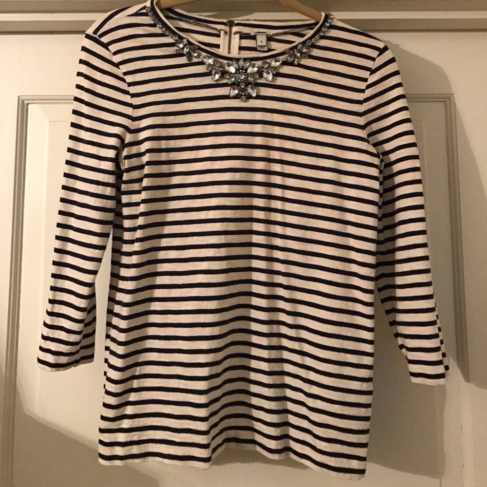J.Crew Striped and Sequence Shirt