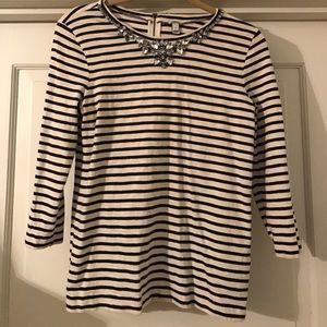 J.Crew Striped and Sequence Shirt