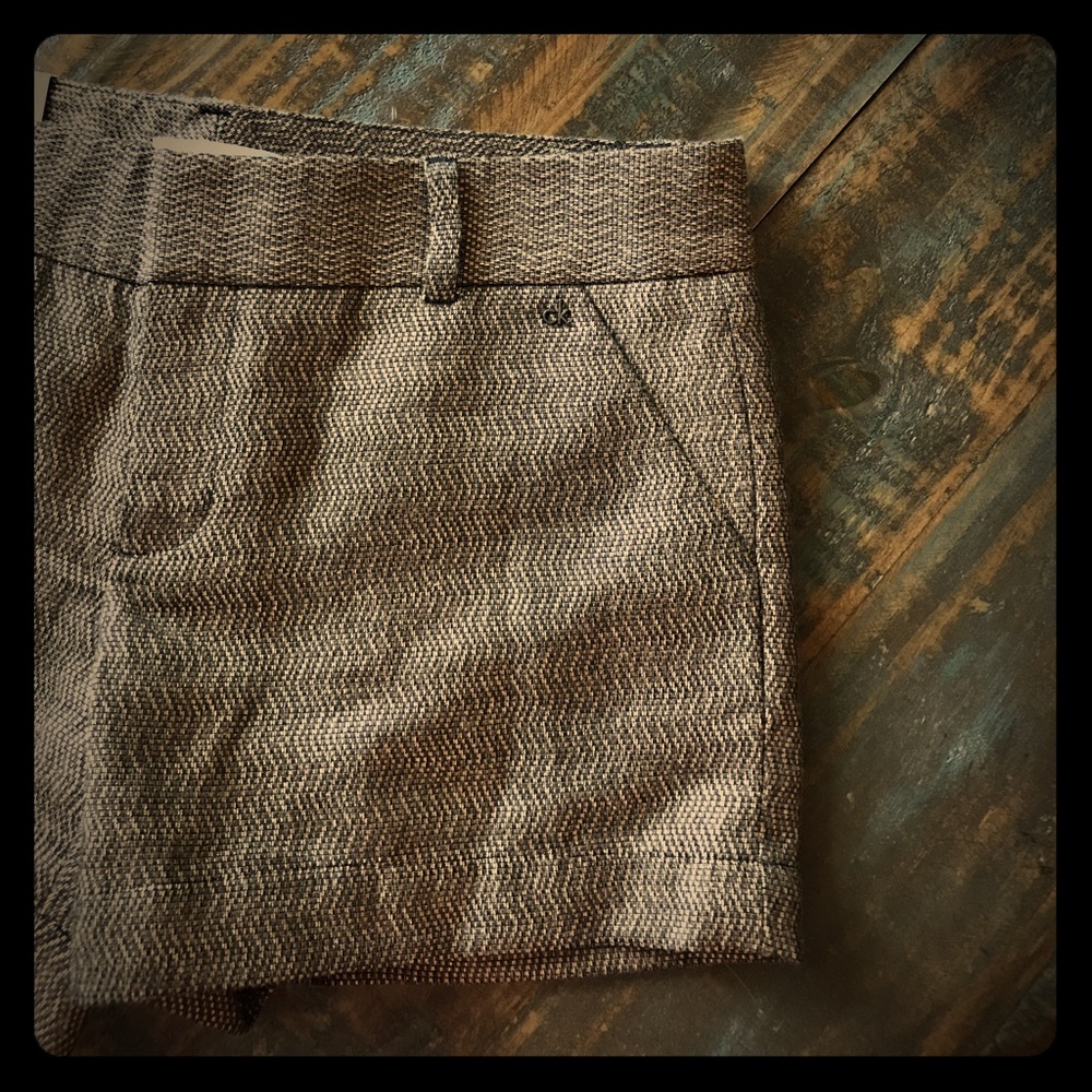 NWT Calvin Klein Gold and Black Metallic  Shorts.